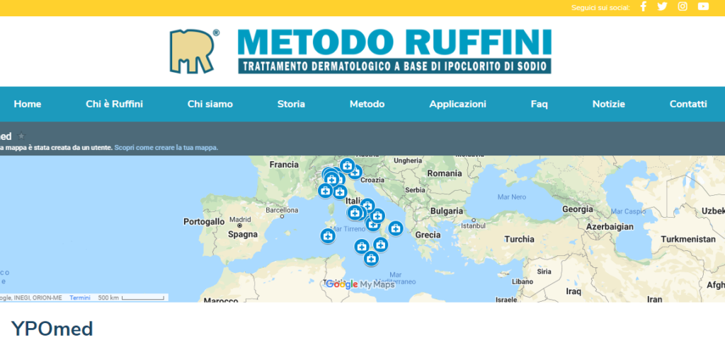 Mappa dei medici, libreria e vetrina dei prodotti </br>Online il nuovissimo sito del Metodo Ruffini